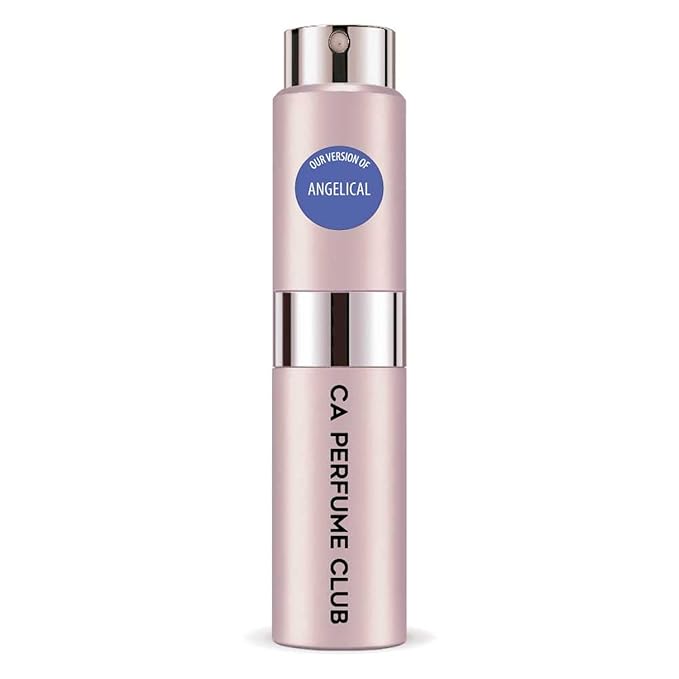 CA Perfume Impression of Angelical for Women Amber Vanilla Scent Long Lasting Perfumes for Women Eau De Parfum Travel Size Refillable Atomizer Spray 0.27 Fl Oz 8ml