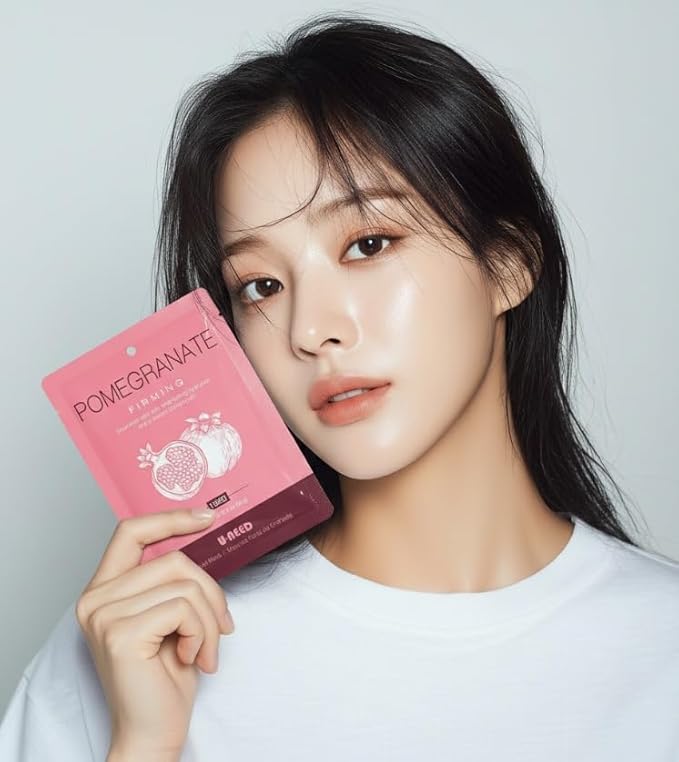 U-NEED 100 pcs Korean Face Sheet Mask (10 Types x 10 pcs) Natural Facial Mask Sheet | Tencel | Skin Care | Made in Korea | Moisturizing & Tightening | Pigment Balancing | K-Beauty