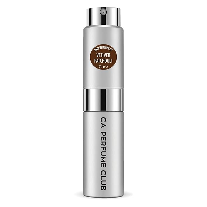 CA Perfume Impression of Vetiver Patchouli for Women and Men Woody Chypre Scent Long Lasting Unisex Fragrance Eau De Parfum Travel Size Refillable Atomizer Spray 0.27 Fl Oz 8ml