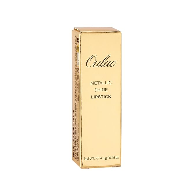 Oulac Matte Coral Lipstick with Glow Metallic Finish - Vegan Lipstick for Women, Creamy Texture, Hydrating Clean Beauty Formula, High-End Magnetic Hook Design, GM11 Aurora