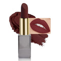 Purple Red Matte Cream Lipstick,Velvet Waterproof Long Lasting Smudge Proof for Women Lip Stick,Magic Lipstick 24 Hours Original Lip Liner Makeup,labiales mate 24 horas originales,Vegan,1 Count