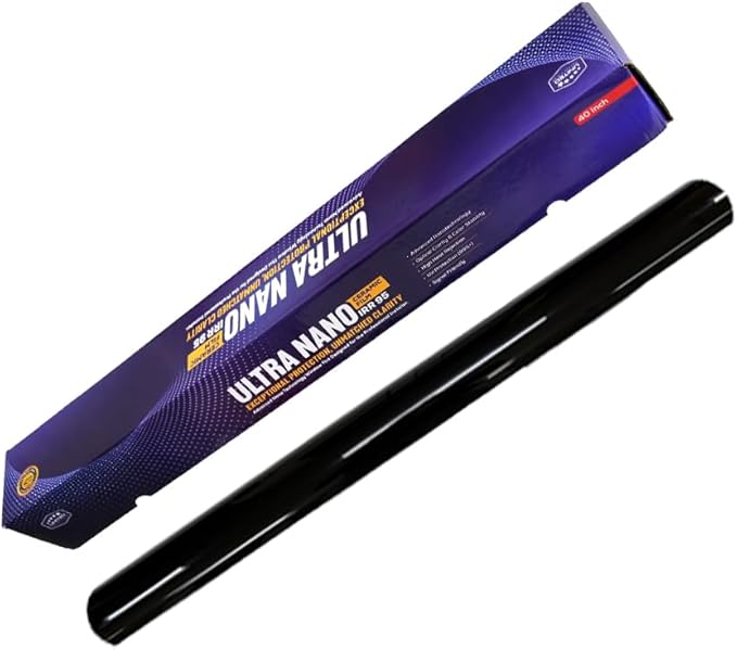United Ultra Ceramic Window Tint 2PLY Nano Ceramic Film 15% 20Inch (Width) x 100Feet/Roll with High Heat Rejection 80-95% IRR - Car Window Tint Blocks UV/IR Rays Color Stability Adhesive Film