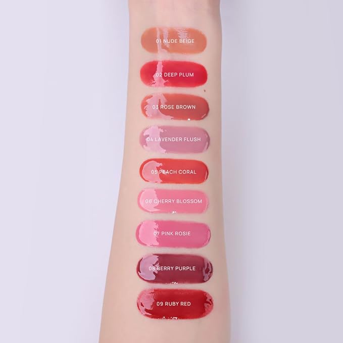 House of Hur Moist Ampoule Blusher with 50% Moisture Essence | Hydrating & Long-Lasting Blush | 0.68fl.oz (9 Shades) (Ruby Red)