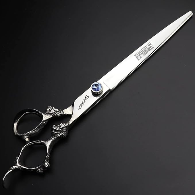 6/7/8/9-inch professional hair clipper set, stainless steel sharp hair clippers, hairdresser specific scissor (9 Inch Flat Scissors)