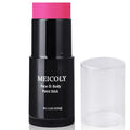 MEICOLY Pink Face Body Paint Stick(1.06Oz),Waterproof Sweatproof Pink Eye Black Softball/Baseball/Football,Cream Body Paint,Blendable Face Paint for Halloween Special Effects SFX Makeup
