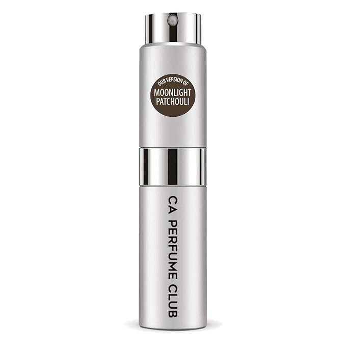 CA Perfume Impression of Moonlight Patchouli for Women and Men Woody Chypre Scent Long Lasting Unisex Fragrance Eau De Parfum Travel Size Refillable Atomizer Spray 0.27 Fl Oz 8ml