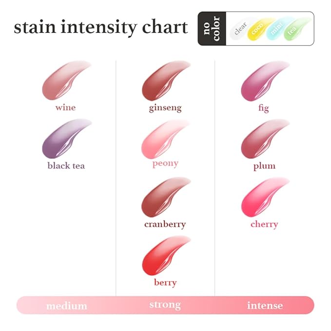 NOONI Korean Lip Oil - Appleginseng | Lip Stain, Long-Lasting, Moisturizing, Plumping, Revitalizing for Dry Lips, Waterproof, No Peel Off, Korean Lip Tint, Stocking Stuffers, Cute Things, 0.12 Fl Oz