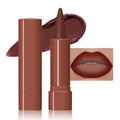 evpct Dark Wine Red Gradient Matte Lipstick Lip Liner Crayon Combo Pencil Set for Women Long Lasting Waterproof, Deep Red Matte Cream Lip Liner and Lipstick Combo Makeup, Flawless Gradual Ombre Effect