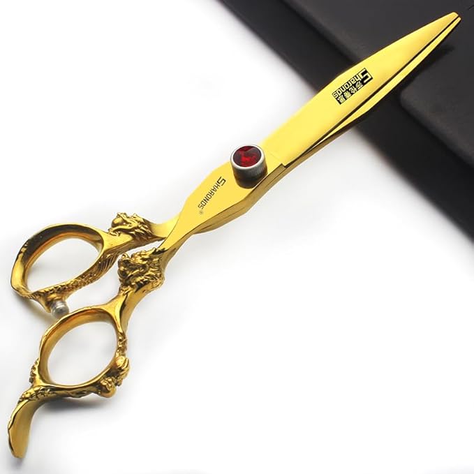 6/7/7.5/8/9-inch professional hair clipper set, stainless steel sharp hair clippers, hairdresser specific scissors (7 in-2pc-B)