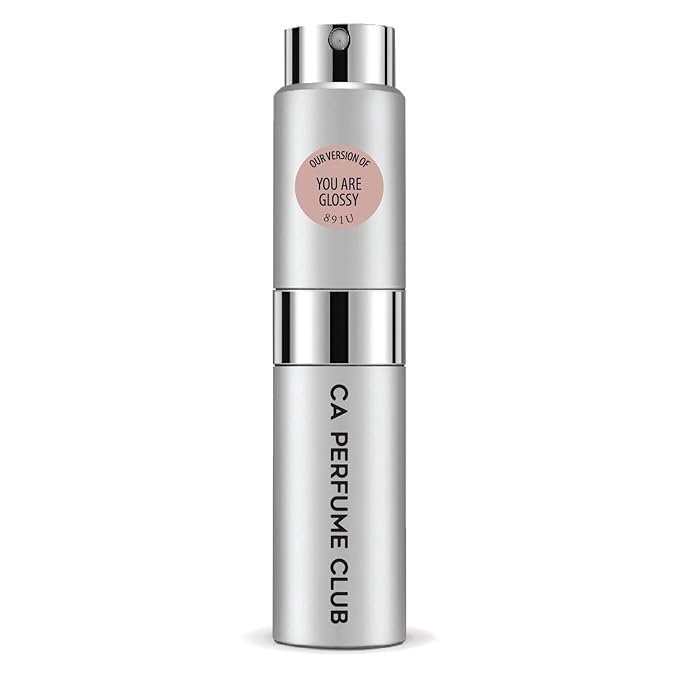 CA Perfume Impression of You are Glossy for Women and Men Floral Woody Scent Long Lasting Unisex Fragrance Eau De Parfum Travel Size Refillable Atomizer Spray 0.27 Fl Oz 8ml