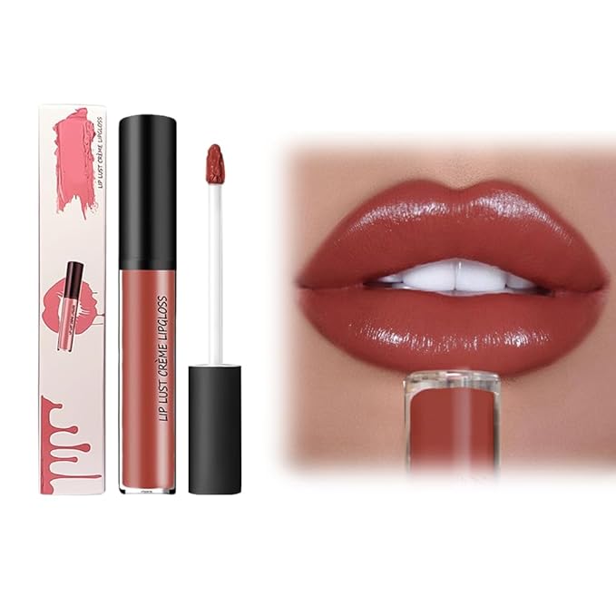 12 Colors Lips Staining Lip Oil, 2025 Upgrade Cream Texture Lipstick Long-Lasting Moisturizing Lip Oil, Waterproof Lipstick Creamy Lip Gloss Non-stick to Cup (#012, One Size)