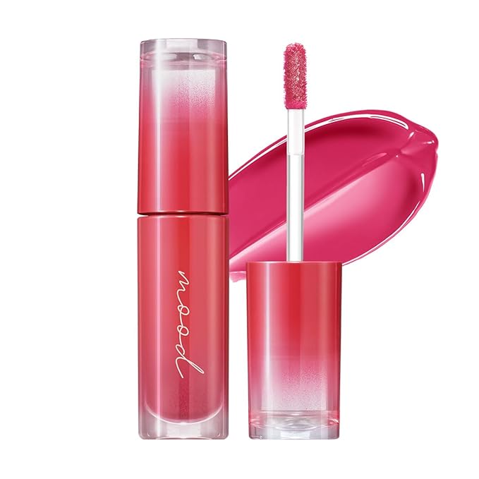 Peripera Ink Mood Glowy Tint | Lip-Plumping, Naturally Moisturizing, Lightweight, Glow-Boosting, Long-Lasting, Comfortable, Non-Sticky, No White Film (05 CHERRY SO WHAT)