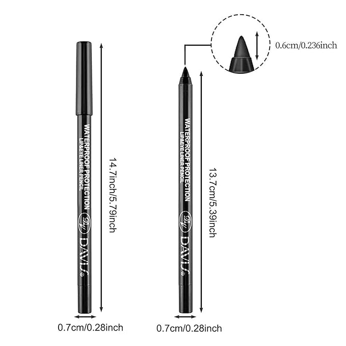 7 Colorful Eyeliner Pen Set, Eye Shadow Pencil, Pearl Eyeliner Kit Metallic Glitter Colored Eye liner for Women Eye&Lip Liner Professional Waterproof Eye Makeup (7PCS C)