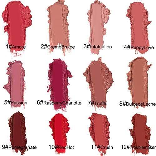12 Colors Lips Staining Lip Oil, 2025 Upgrade Cream Texture Lipstick Long-Lasting Moisturizing Lip Oil, Waterproof Lipstick Creamy Lip Gloss Non-stick to Cup (#08, One Size)