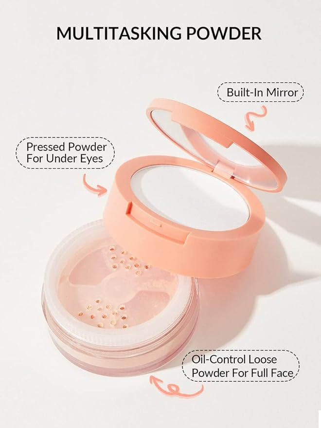 SHEGLAM Insta-Ready Face Powder Loose Under Eye Setting Powder - Bisque