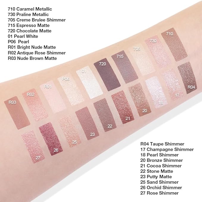 Kaely Single Cream Eyeshadow Pot, Praline Metallic Eye Shadow for Older Women High Pigmented Waterproof, Natural Eyeshadow Palette Makeup Brightener, sombras en crema para ojos, Blendable, 730