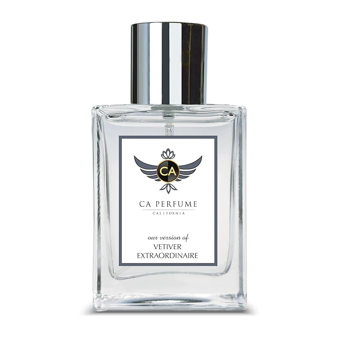 CA Perfume Impression of Vetiver Extraordinaire for Men Amber Woody Fragrance Long Lasting Mens Cologne Eau De Parfum 1.7 Fl Oz 50ml