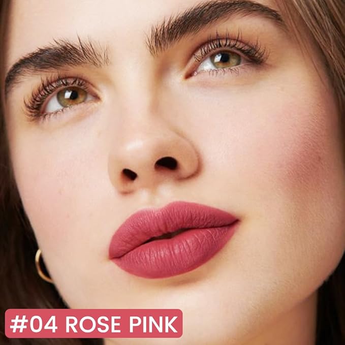 Kaely Rose Pink Longwear Liquid Lip Liner Waterproof, 24 Hour Long Lasting Lip Liner Stain Marker Pen, 2-in-1 Matte Semi Permanent Lipliner & Lipstick, Vegan & Cruelty-Free, 04