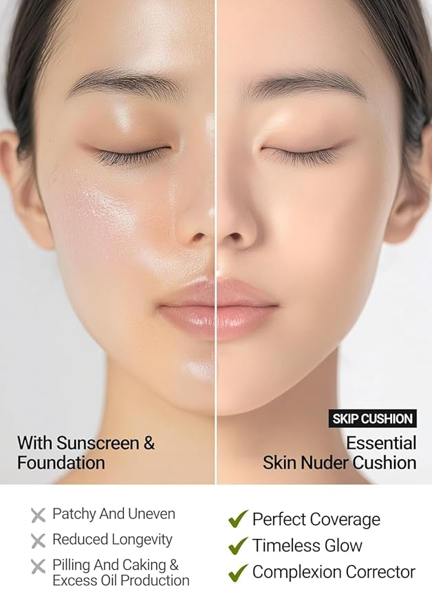 JUNG SAEM MOOL [ SPF ] Essential Skin Nuder Cushion (23 Medium Deep) | Refill Not Included (0.49 Fl Oz) | SPF50 Broad Spectrum | Natural Finish | Makeup Artist Brand