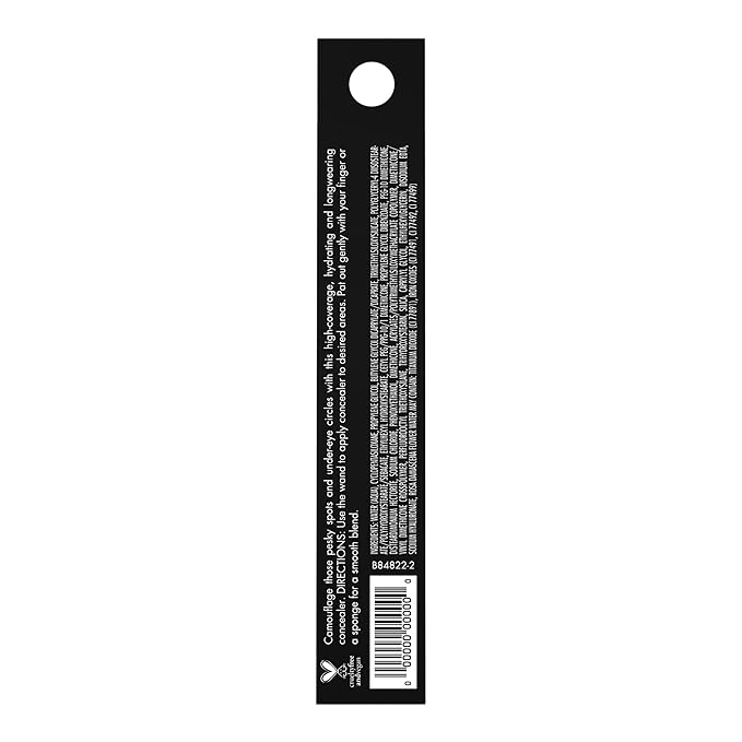 e.l.f. Hydrating Camo Concealer, Covers Blemishes & Under-Eye Circles, Full-Coverage & Delivers A Satin Finish, Vegan & Cruelty-Free, Light Sand