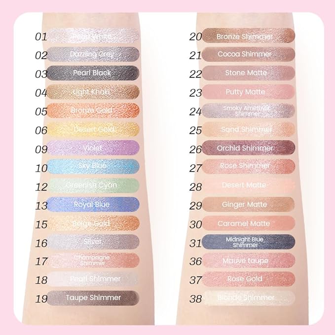Kaely 2in1 Cream Eye Shadow Brightener Sticks for Eyes, Pencil Eyeshadow Applicator Stick Waterproof Pigmented, Eye Shadow Palette Highlighter Makeup, sombras para ojos, 23 Putty Matte