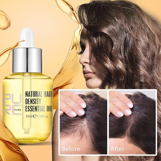 PURC Natural Hair Density Essential Oil, Purc Hair Treatment Hair Growth for Men and Women.