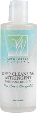 Absolutely Natural - Deep Cleansing Face Astringent Helps with Oily Skin & Acne Face Wash with Clove and Orange Oil Made in The U.S.