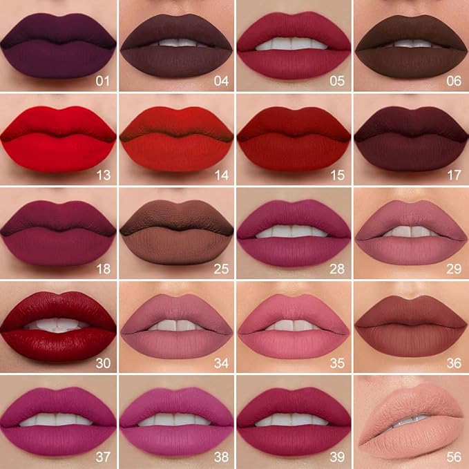 1Pcs 2 in 1 Rose Plum Matte Lip Liner and Liquid Lipstick Stain Makeup Set for women, Rose Long Lasting Smudge Proof Lip Tint Matte Finish Lip Gloss for All-Day Color Hold Easy to Use 28#