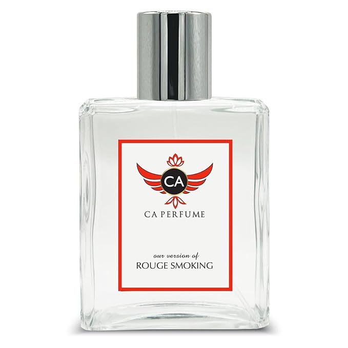 CA Perfume Impression of Rouge Smoking for Women and Men Eau De Parfum Amber Scent Long Lasting Unisex Fragrance Signature Scent for Day and Night Wear 3.4 Fl Oz 100ml