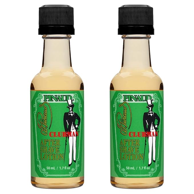 Clubman Pinaud After Shave Lotion, Soothes Skin After Shaving With Masculine Fragrance 1.7 fl. Oz x 2 packs