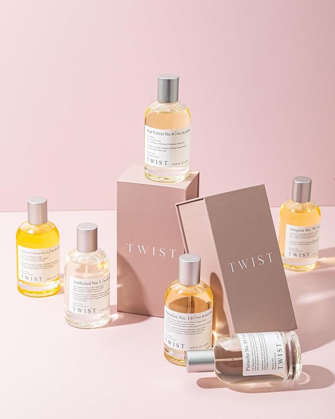 Twist Gooey Dates No. 25 - Inspired by L. Sticky Dates, Long-Lasting Perfume for Women & Men, Vegan, Clean Ingredients, Date Syrup & Vanilla Fragrance – Spray 100 ml | 3.4 fl. oz.