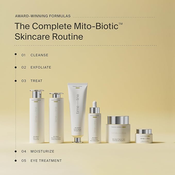 Timeline Mito-Biotic™ Gentle Cleanser - Non-Drying & Calming With Ceramides To Remove Makeup & Strengthen Skin Barrier For All Skin Types - 3.38 Fl Oz
