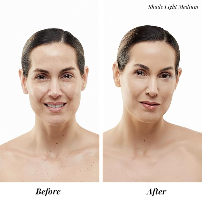 MagicMinerals AirBrush Foundation Set by Jerome Alexander – 3pc Set Includes Primer, Foundation and Kabuki Brush - Spray Makeup with Anti-aging Ingredients for Smooth Radiant Skin (Medium)
