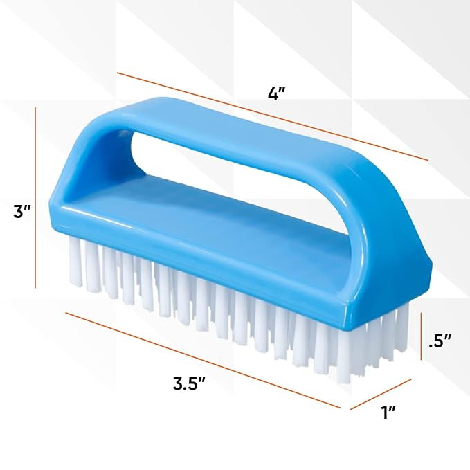 Nail Brush for Cleaning Fingernails, Nail Scrubber Brush, Toe Foot Hands Fingernail Brush Cleaner- Small Scrub Brush- All-Purpose Stiff Cleaning Brush for Home, Kitchen, Work, 12 Pack - Superio