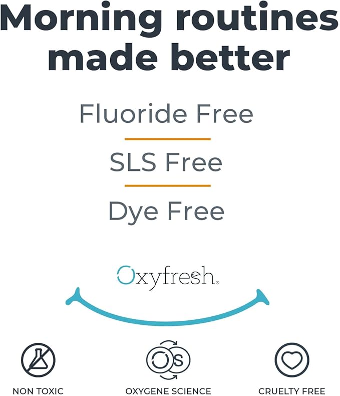 Oxyfresh Premium Lemon Mint Fresh Breath Toothpaste to Help Fight Bad Breath, Anti Plaque & Tartar Control - Low Abrasion Gel, SLS & Fluoride Free Toothpaste with Essential Oils, 5oz (Pack of 2)