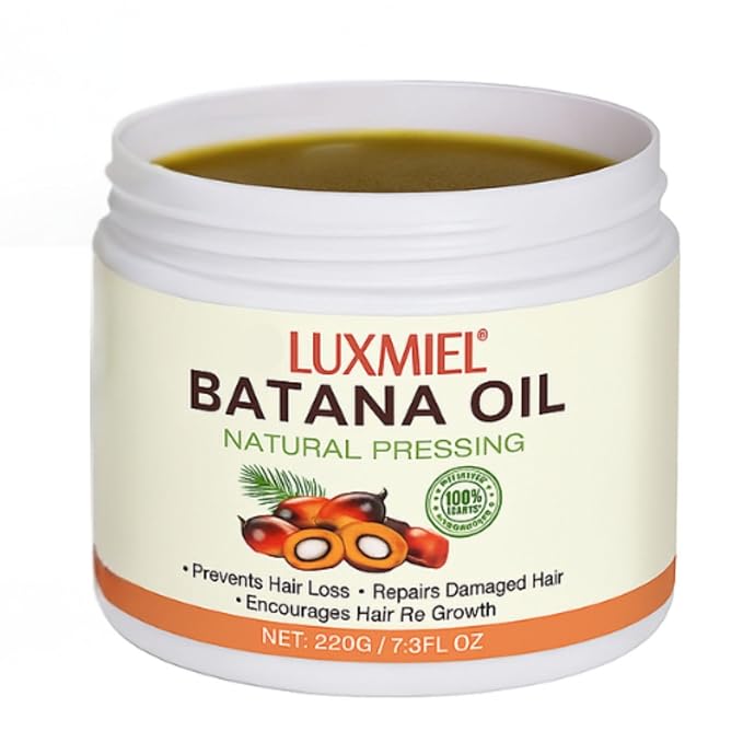 Raw Batana Oil – 100% Pure Honduran Oil for Hair Growth, Scalp Treatment & Edges – Cold-Pressed Natural Moisturizer for Strong, Shiny Hair