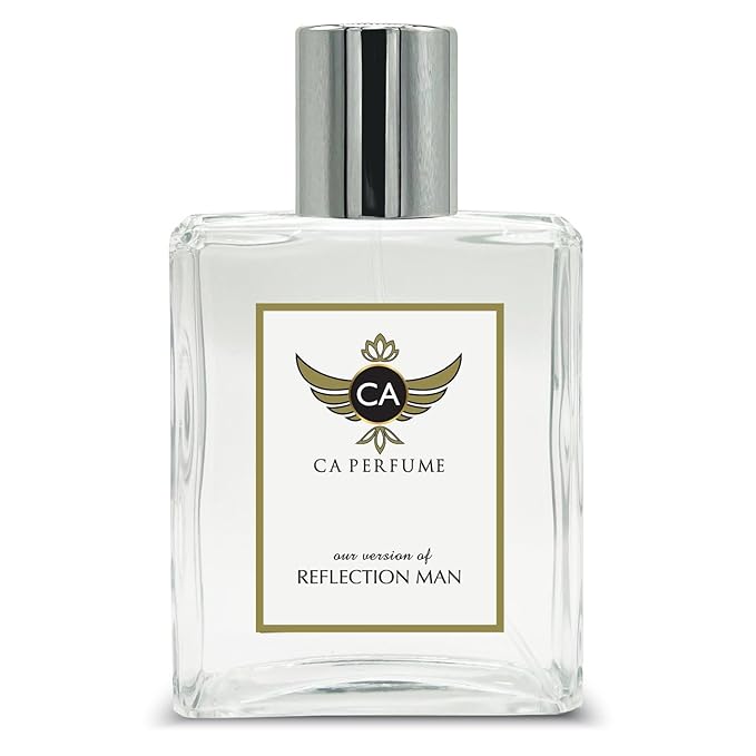 CA Perfume Impression of Amarrage Reflection Man For Men Replica Fragrance Dupes Eau de Parfum Spray Bottle 3.4 Fl Oz/100ml-X1