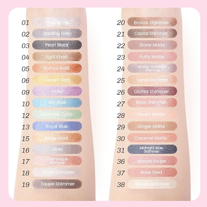evpct 1Pcs Caramel Matte Cream Eye Shadow Brightener Sticks for Eyes Waterproof Pigmented, Double Ended Cream Eyeshadow Stick Pencil Pen with Applicator, Eye Shadow Palette Highlighter Makeup 30