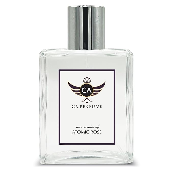 CA Perfume Impression of Atomic Rose for Women and Men Eau De Parfum Amber Floral Scent Long Lasting Unisex Fragrance Signature Scent for Day and Night Wear 3.4 Fl Oz 100ml