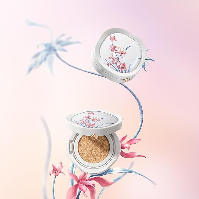 FLORASIS Flawless Jade Breathable Longwear Cushion Foundation (Ode to Embroidery) (N25 Rippling Lotus, 1 Count)
