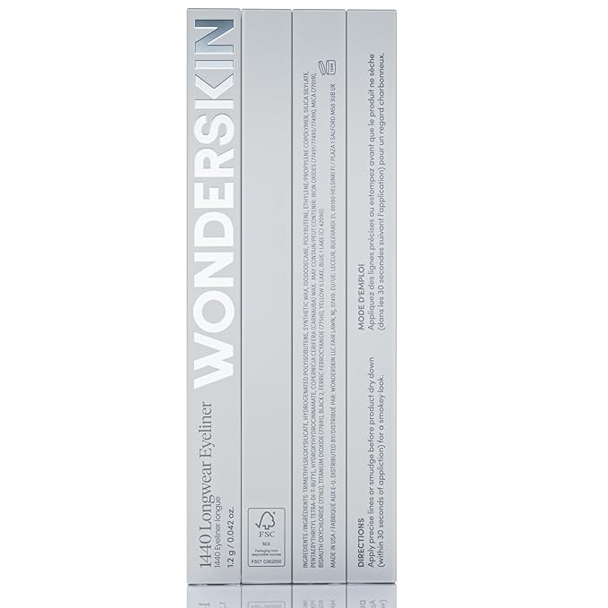 Wonderskin Eyeliner Pencil, 1440 Longwear Deep Purple Eyeliner Pencil - Waterproof, Sharpenable & Smudge Proof
