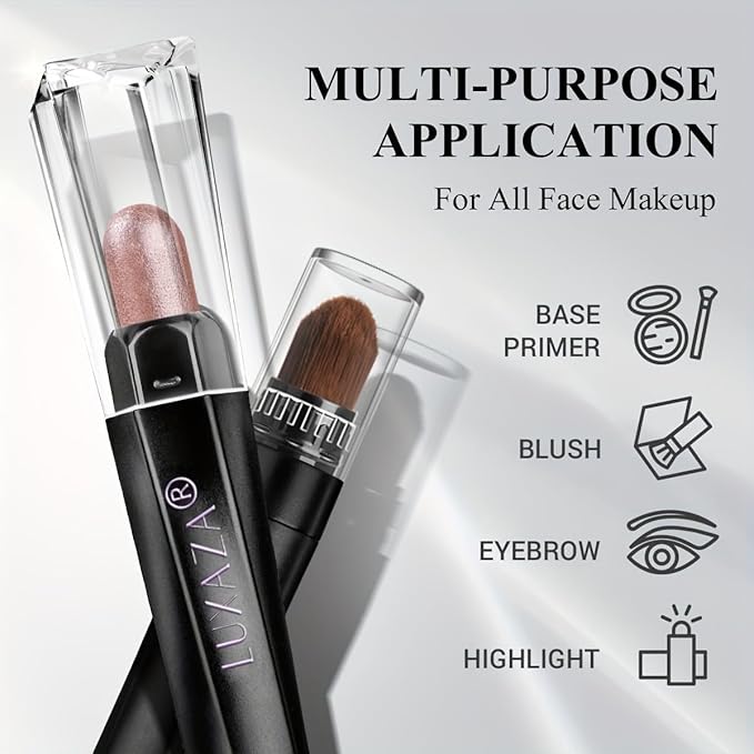 Brown Eyeshadow Stick Makeup Set 6PCS, Neutral Shimmer And Matte Cream Eye Shadow Palette, Metallic Bronze Smoky Eyeliner Brightener Crayon Pencil Kit, Ideal Gift for Women -Dusk Bloom