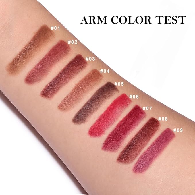 3Pcs Gradient Matte Lipstick Crayon Lip Liner pencil, Flawless Contour Gradual Ombre Effect lip Pencil, for Women Long Lasting Waterproof Smudge Proof Lipstick Pencil 02#+04#+08#