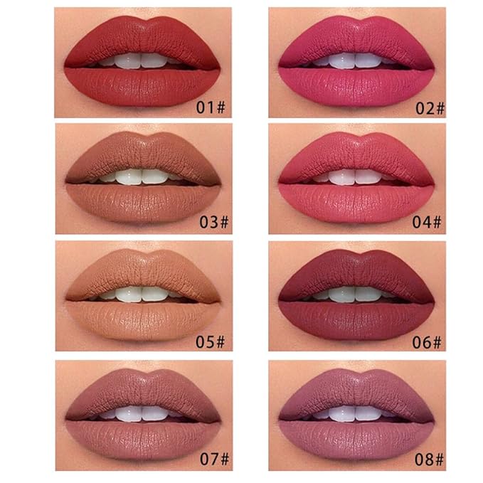 Kaely 3Pcs Dark Red Rose Pink Cherry Red Longwear Liquid Lip Liner Waterproof, 24 Hour Long Lasting Lip Liner Stain Marker Pen, 2-in-1 Matte Semi Permanent Lipliner & Lipstick, 01+04+06