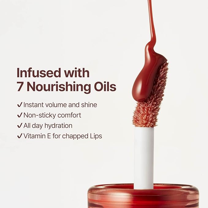 fwee 3D Voluming Gloss 30% (Sheer) | High Shine, Non-Sticky Lip Gloss for Makeup | Long-Lasting, Moisturizing Gel Formula – Cherry Cola 30% | 30% & 70% Pigment Options | 5.3g