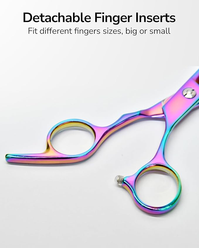 ULG Hair Thinning Scissors Professional Barber’s Texturizing Teeth Shears for Hairdressing, Salon and Home Use Thinning Shears for Hair Cutting, Made of Japanese Stainless Steel, 6.5 inch