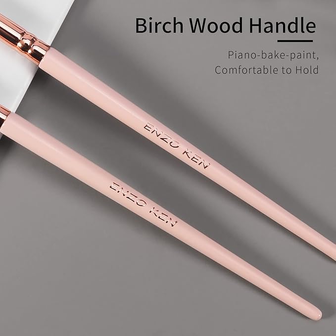 Natural Goat Hair Eye Shadow Brush, Eye Detail Brush, Small Smudge Eyeshadow Brushes, Mini Smudge Brushes, Single Natural Hair Makeup Brush, Corner Eyeshadow Brushes, Eyeshadow Blending.