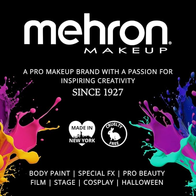 Mehron Makeup CreamBlend Stick | Face Paint, Body Paint, & Foundation Cream Makeup | Perfect for Halloween (Light Buff)