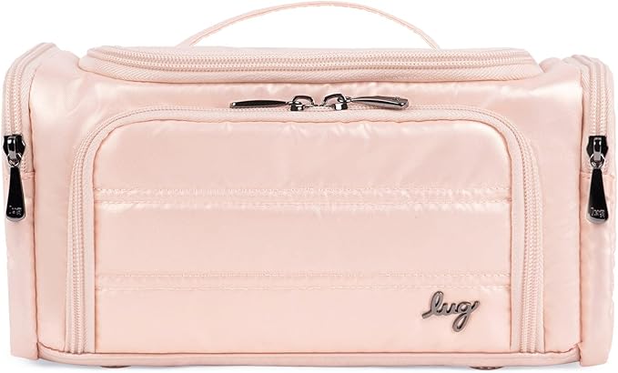 Lug Trolley Medium Cosmetic Case, CORAL