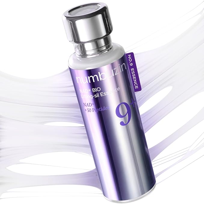 numbuzin No.9 Essence | NAD+ BIO Lifting-sil Essence | Firming, Reduce Wrinkles, Fine Lines | Peptides, NAD+ | Serum for Sagging, Aging, Dull Skin | 1.69 fl. oz.